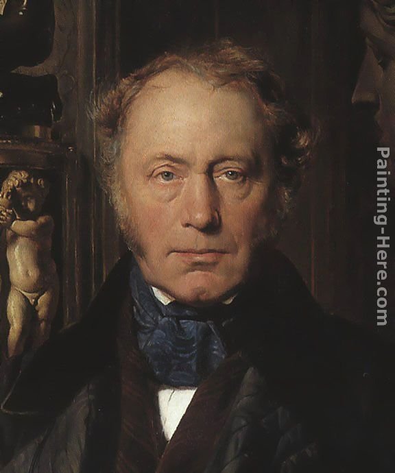 Paul Delaroche Portrait - detail